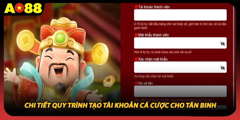 Chi tiết quy trình tạo tài khoản cá cược cho tân binh